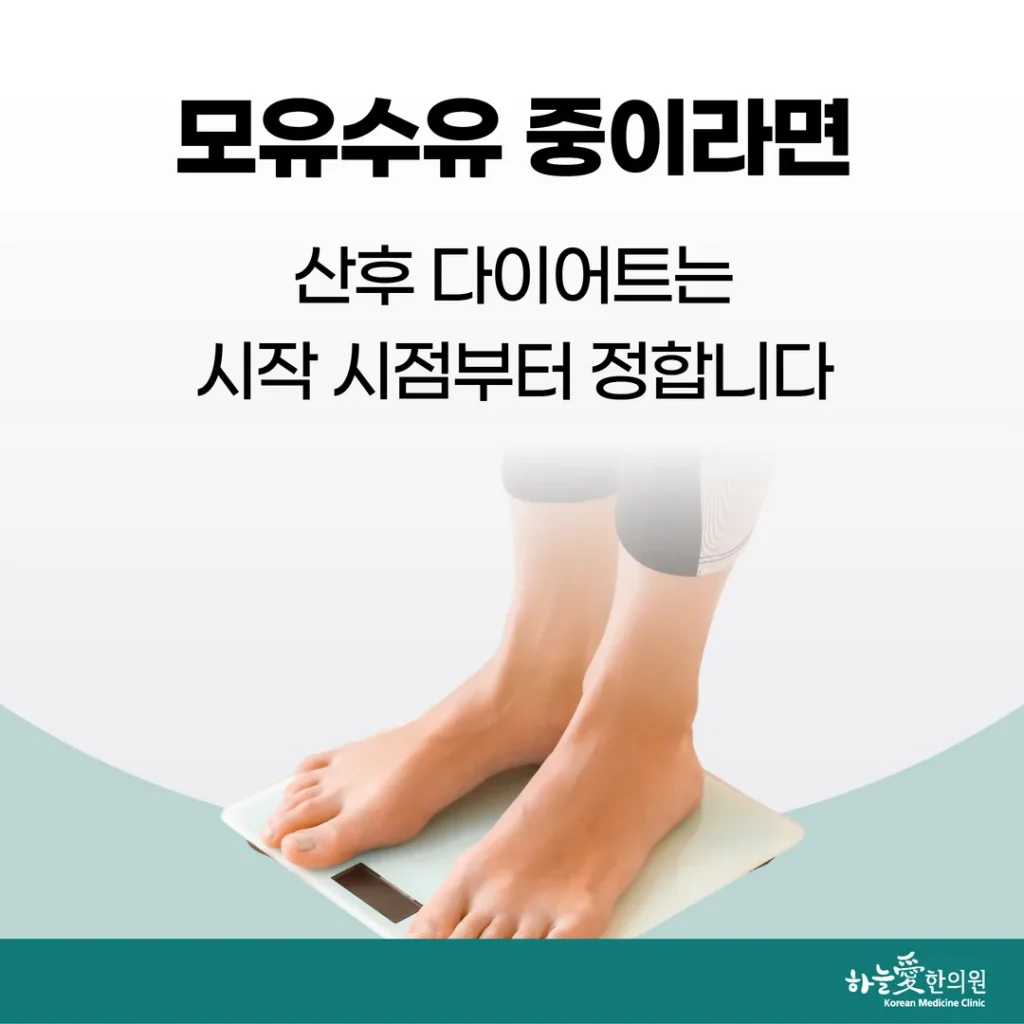 모유수유 중이라면 산후 다이어트는 시작 시점부터 정합니다